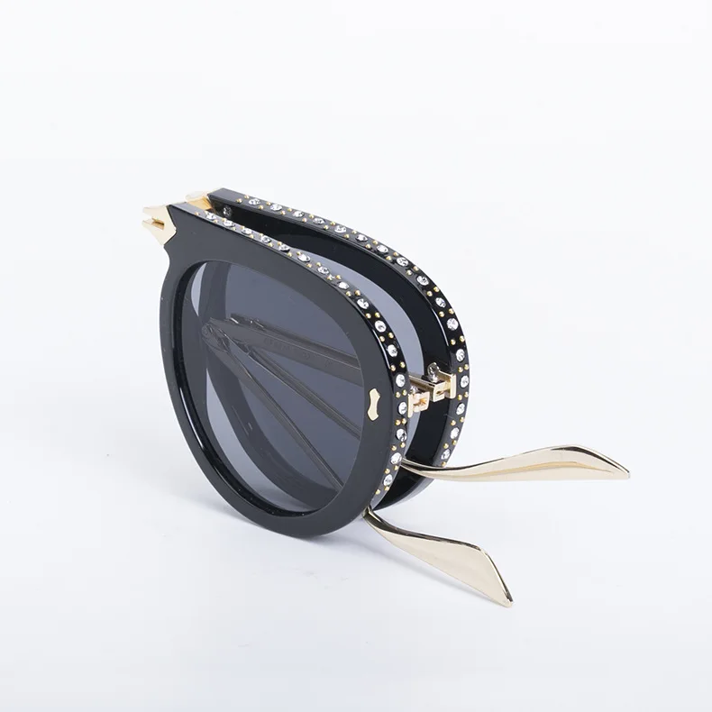 Foldable Rhinestone Sunglasses Women UV400 Protection Portable Cat Eye Sunglasses Retro Sun Glasses Driving Travel
Foldable Rhinestone Sunglasses Women UV400 Protection Portable Cat Eye Sunglasses Retro Sun Glasses Driving Travel