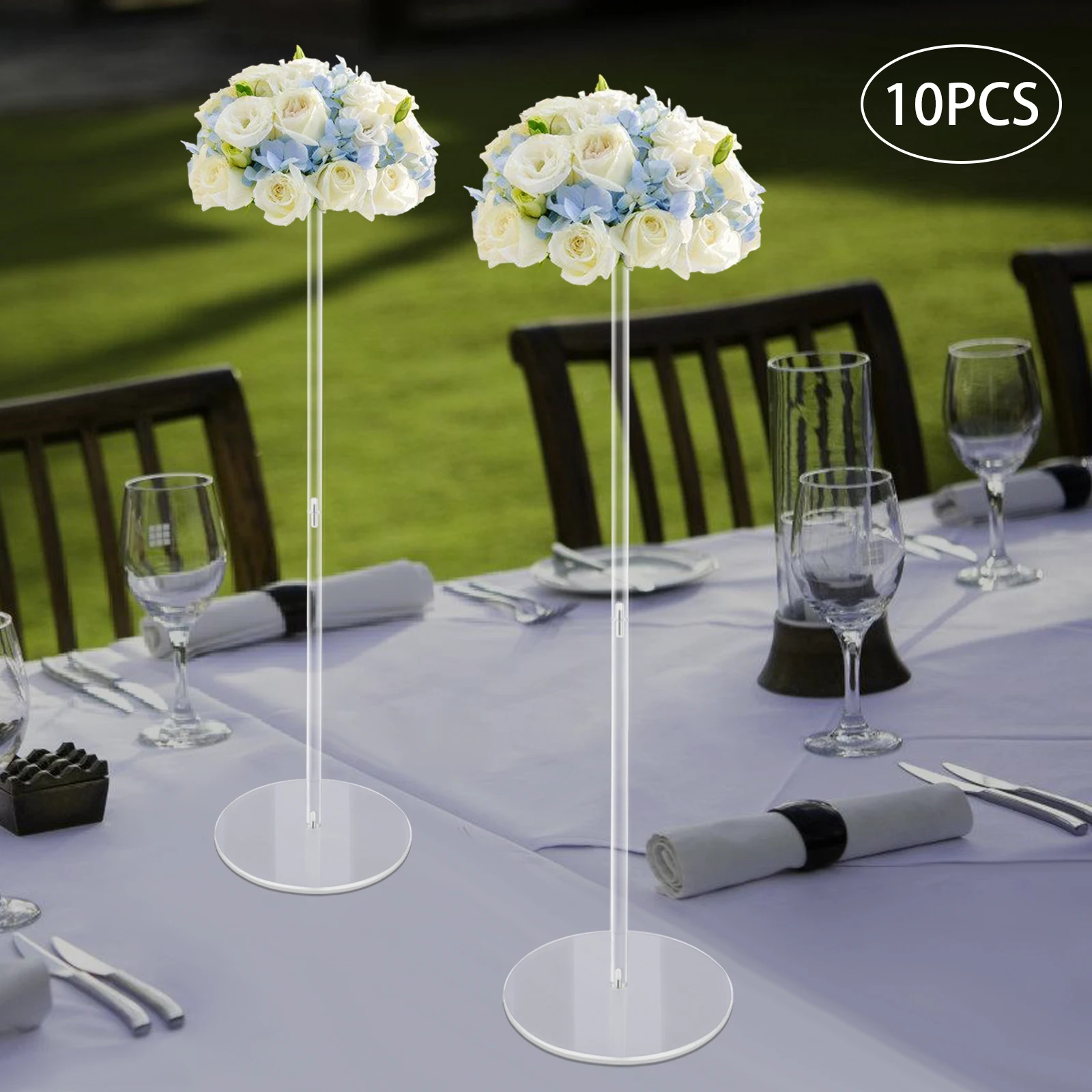 10pcs 31.5In Tall Acrylic Wedding Vases, Geometric Flower Stands for Table Centerpieces, Clear Party Decor, Wedding Table Decor
10pcs 31.5In Tall Acrylic Wedding Vases, Geometric Flower Stands for Table Centerpieces, Clear Party Decor, Wedding Table Decor