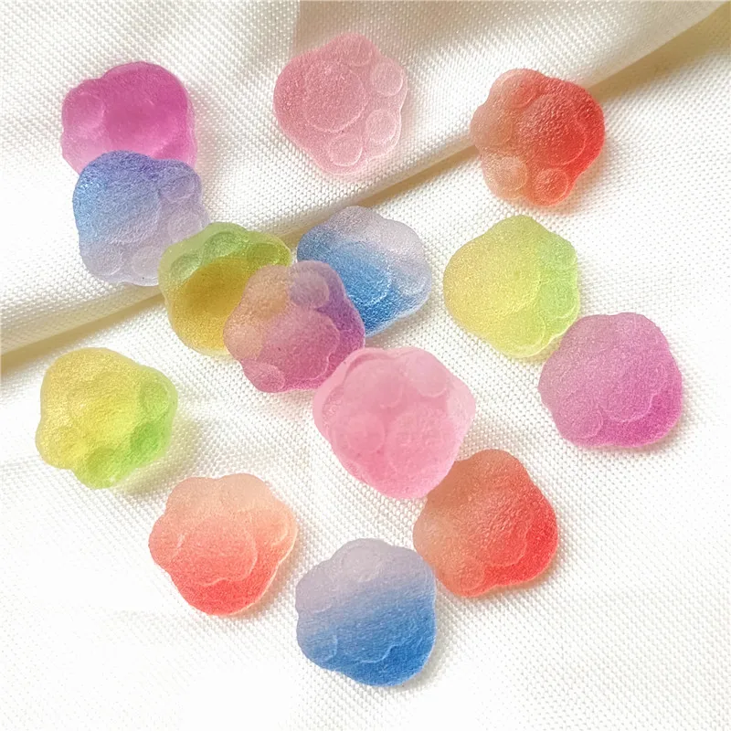 10pcs/bag 15mm Gradient Two-color Resin Cat Paw Beads Without Hole Jewelry DIY Handmade Decorative Materials Accessories
10pcs/bag 15mm Gradient Two-color Resin Cat Paw Beads Without Hole Jewelry DIY Handmade Decorative Materials Accessories