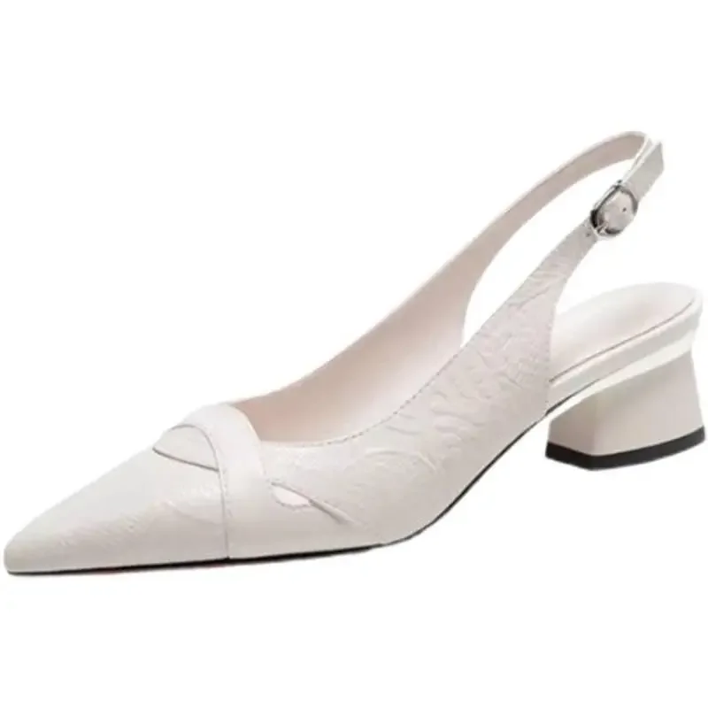 Women's Fashion Slingback Sandals, Pointed-Toe Low Block Heel Shoes, Elegant for Matching Dresses Comfortable Work Shoes.
Women's Fashion Slingback Sandals, Pointed-Toe Low Block Heel Shoes, Elegant for Matching Dresses Comfortable Work Shoes.