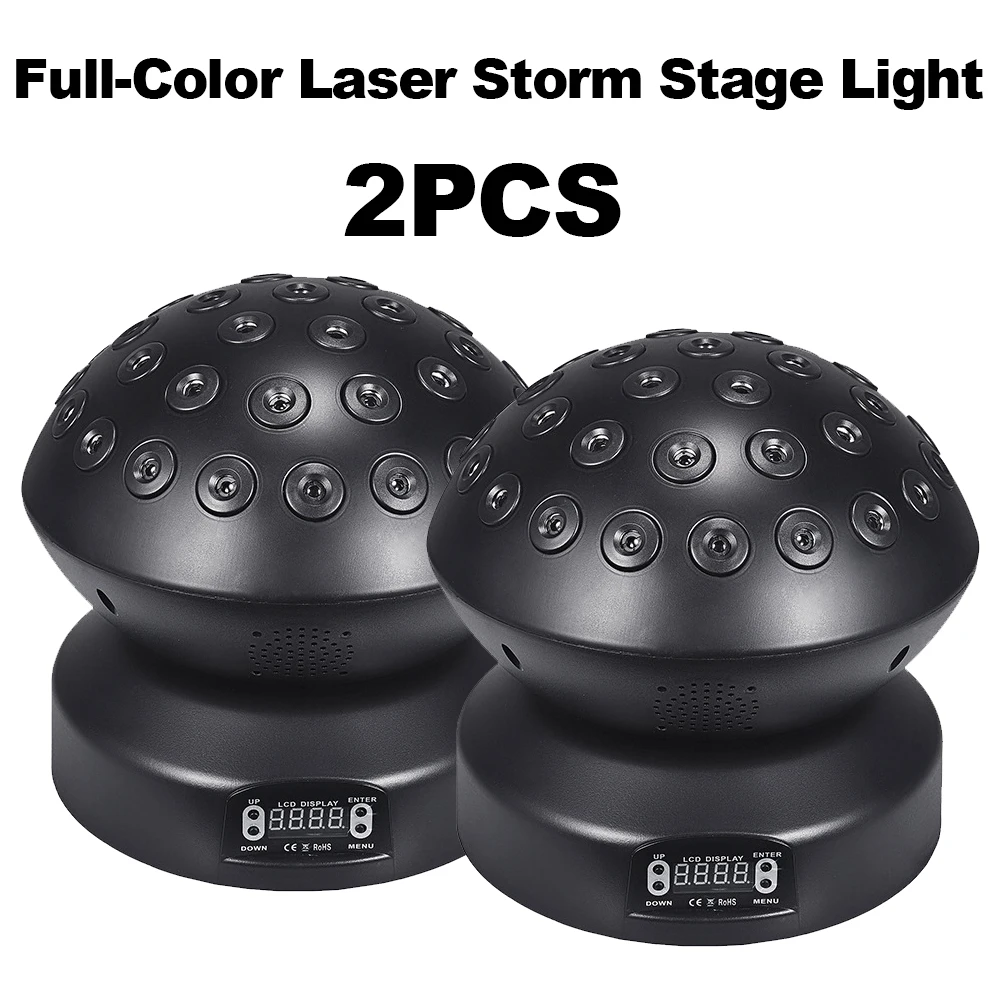 1/2PCS 60W RGB Laser Stage Light 24R+12G+1B Diodes DMX512 Infinite Rotation Sound Activated for DJ Bar Wedding Disco Party KTV
1/2PCS 60W RGB Laser Stage Light 24R+12G+1B Diodes DMX512 Infinite Rotation Sound Activated for DJ Bar Wedding Disco Party KTV