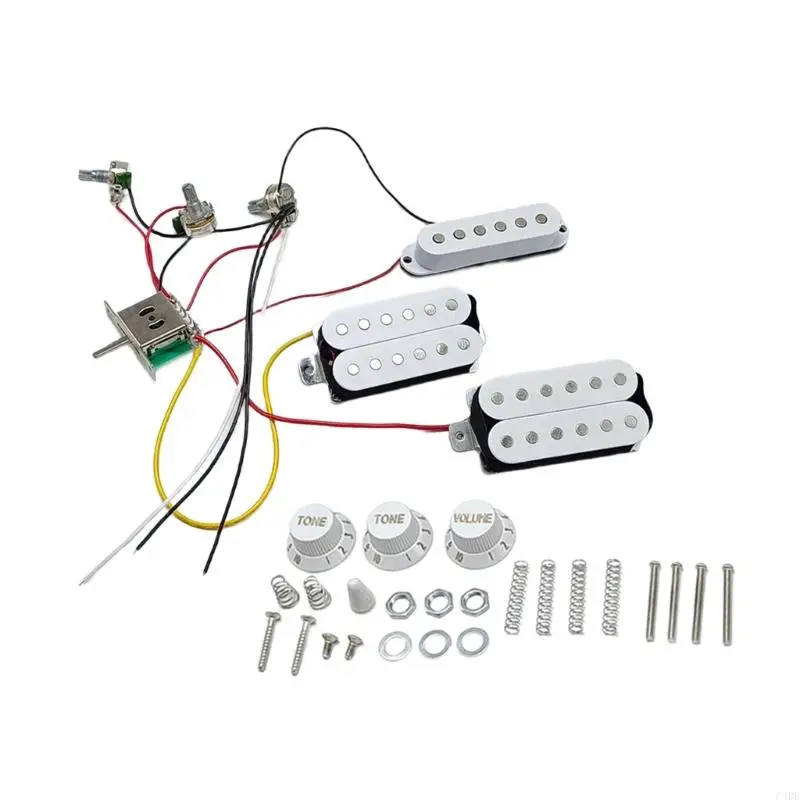 C4DE Guitar Pickup Set Предварительный жгут проводки для легкой установки и отличного тона
C4DE Guitar Pickup Set Предварительный жгут проводки для легкой установки и отличного тона