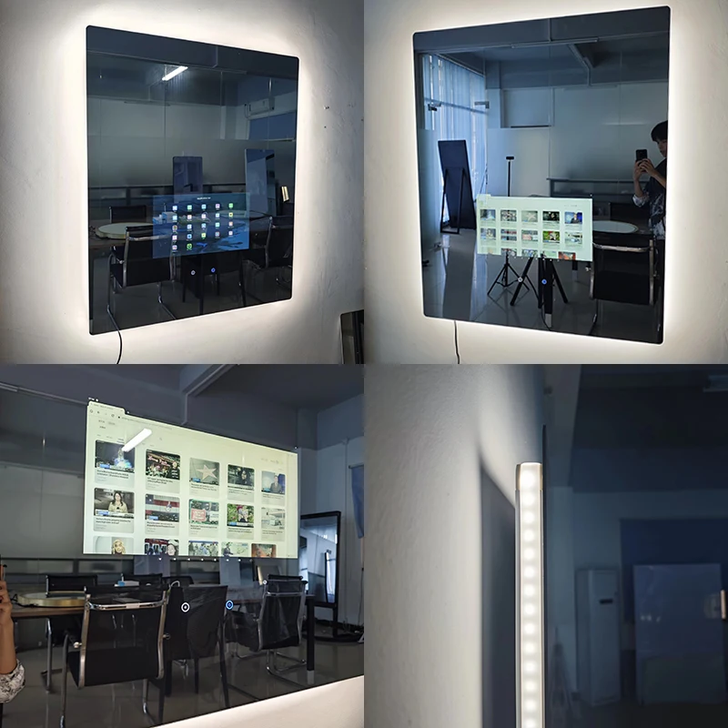 Современное светодиодное зеркало для ванной комнаты с прямоугольным интеллектуальным зеркалом с экраном телевизора и подсветкой
Современное светодиодное зеркало для ванной комнаты с прямоугольным интеллектуальным зеркалом с экраном телевизора и подсветкой