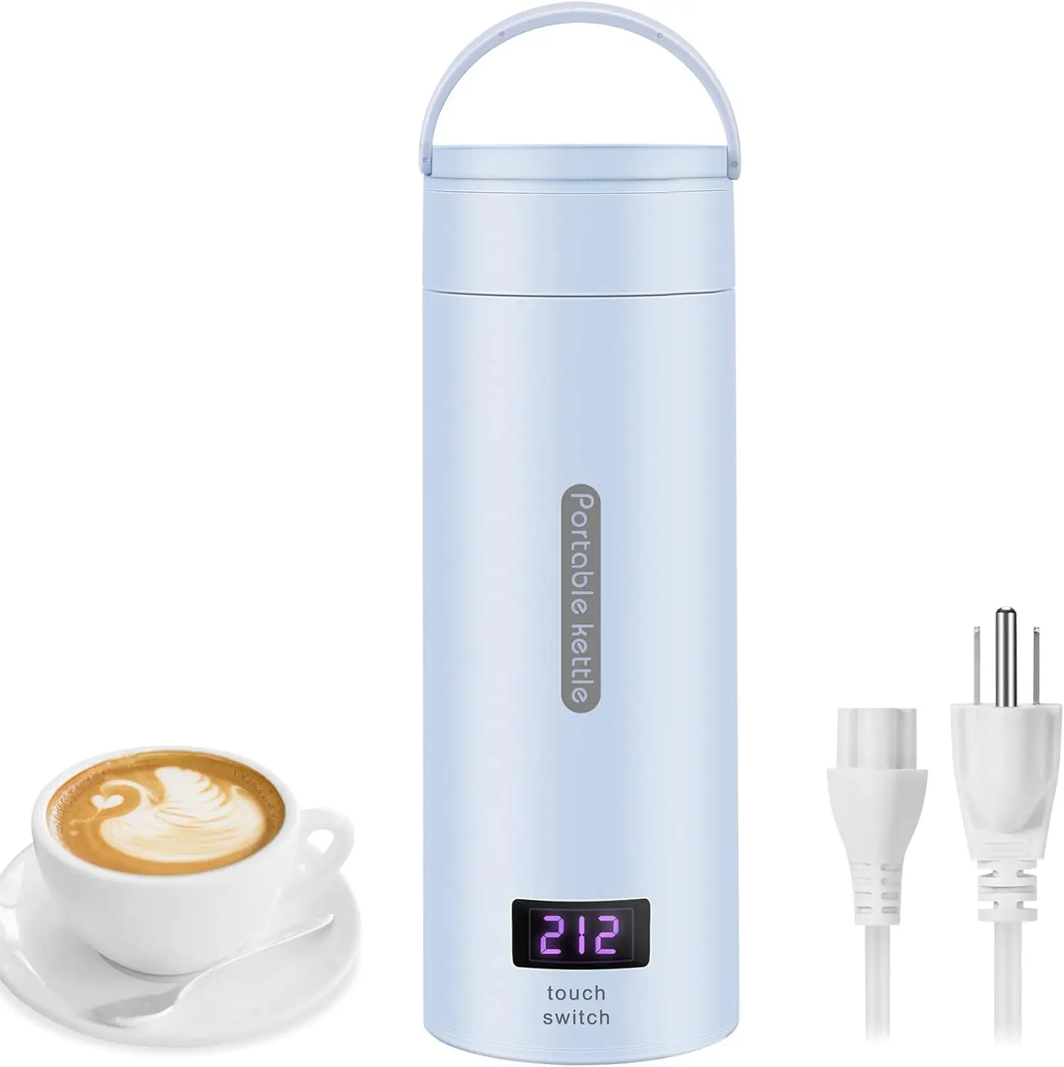 Travel Electric Kettle, 380ml Portable Fast Boil Auto Shut Off Hot Water Kettle with 4 Temperature Modes
Travel Electric Kettle, 380ml Portable Fast Boil Auto Shut Off Hot Water Kettle with 4 Temperature Modes