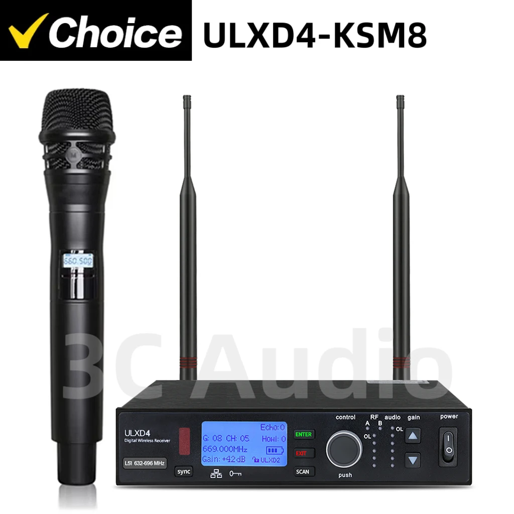 ULXD4-KSM8 500/600 МГц Высококачественный профессиональный беспроводной микрофон UHF True Diversity System сценическое караоке
ULXD4-KSM8 500/600 МГц Высококачественный профессиональный беспроводной микрофон UHF True Diversity System сценическое караоке