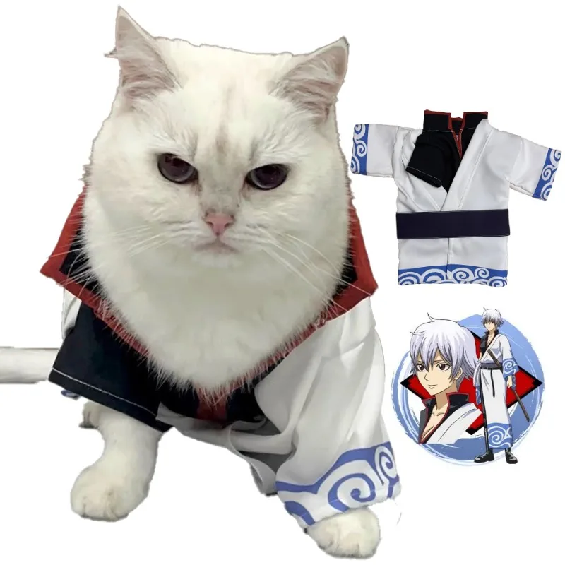 Sakata Gintoki Pet Costumes Cute Cats Dogs Cosplay Coat Spring Summer Cartoon Pet Dress Up Halloween Dance Party Pet Clothing
Sakata Gintoki Pet Costumes Cute Cats Dogs Cosplay Coat Spring Summer Cartoon Pet Dress Up Halloween Dance Party Pet Clothing