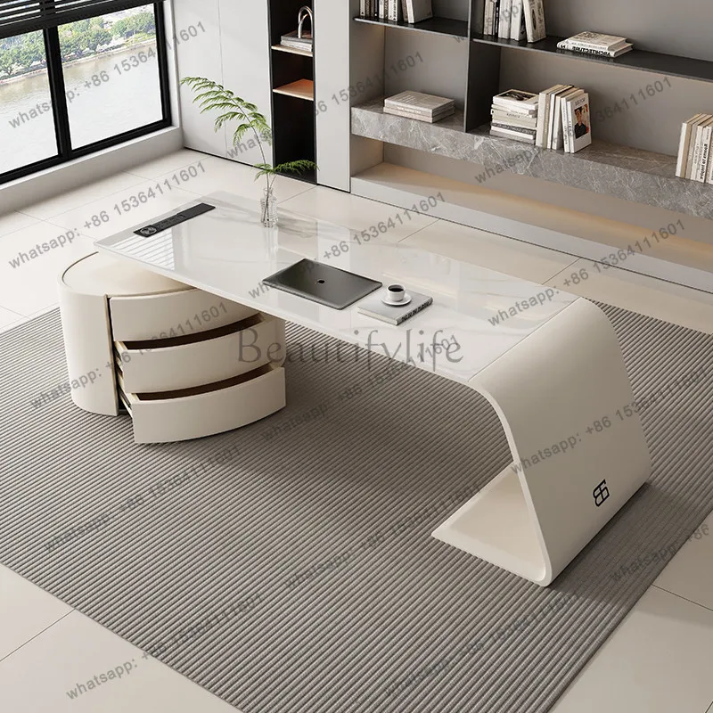 Light luxury minimalist slate desk home simple style high-end boss desk
Light luxury minimalist slate desk home simple style high-end boss desk