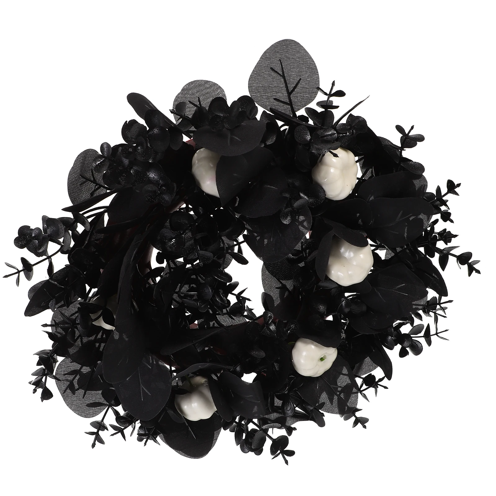 Halloween Eucalyptus Leaf Black Artificial Door Wreath Front Halloween Decoration Gothic Wall Decor Party Supply Haunted
Halloween Eucalyptus Leaf Black Artificial Door Wreath Front Halloween Decoration Gothic Wall Decor Party Supply Haunted