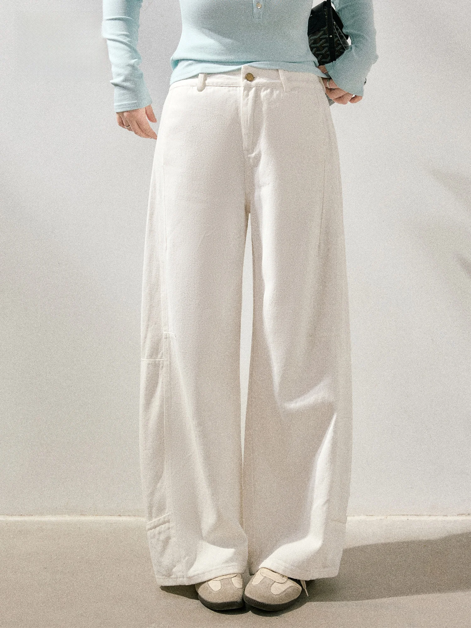 Spring Korean Women's Simple White Wide Leg Pants High Waist Commute Sle Faionable Ladies' plus Size Trousers
Spring Korean Women's Simple White Wide Leg Pants High Waist Commute Sle Faionable Ladies' plus Size Trousers