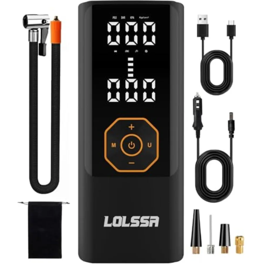 Tire Inflator Portable Air Compressor Air Pump for Car Tires Cordless Electric 180PS for Car Motorcycle Bike Ball with Tire Gau
Tire Inflator Portable Air Compressor Air Pump for Car Tires Cordless Electric 180PS for Car Motorcycle Bike Ball with Tire Gau