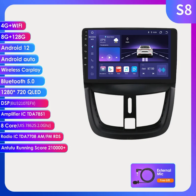 9 Inch Car Multimedia Player Car Radio 2 Din Android Auto Car Intelligent System Stereo Receiver GPS for 2006-2015 Peugeot PG207
9 Inch Car Multimedia Player Car Radio 2 Din Android Auto Car Intelligent System Stereo Receiver GPS for 2006-2015 Peugeot PG207