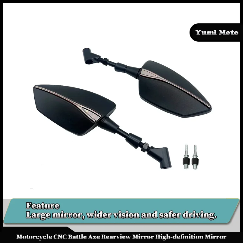 Motorcycle CNC Battle Axe Rearview Mirror High-Definition Mirror For KYMCO 150KCC/LIKE150/180/200 All Years
Motorcycle CNC Battle Axe Rearview Mirror High-Definition Mirror For KYMCO 150KCC/LIKE150/180/200 All Years