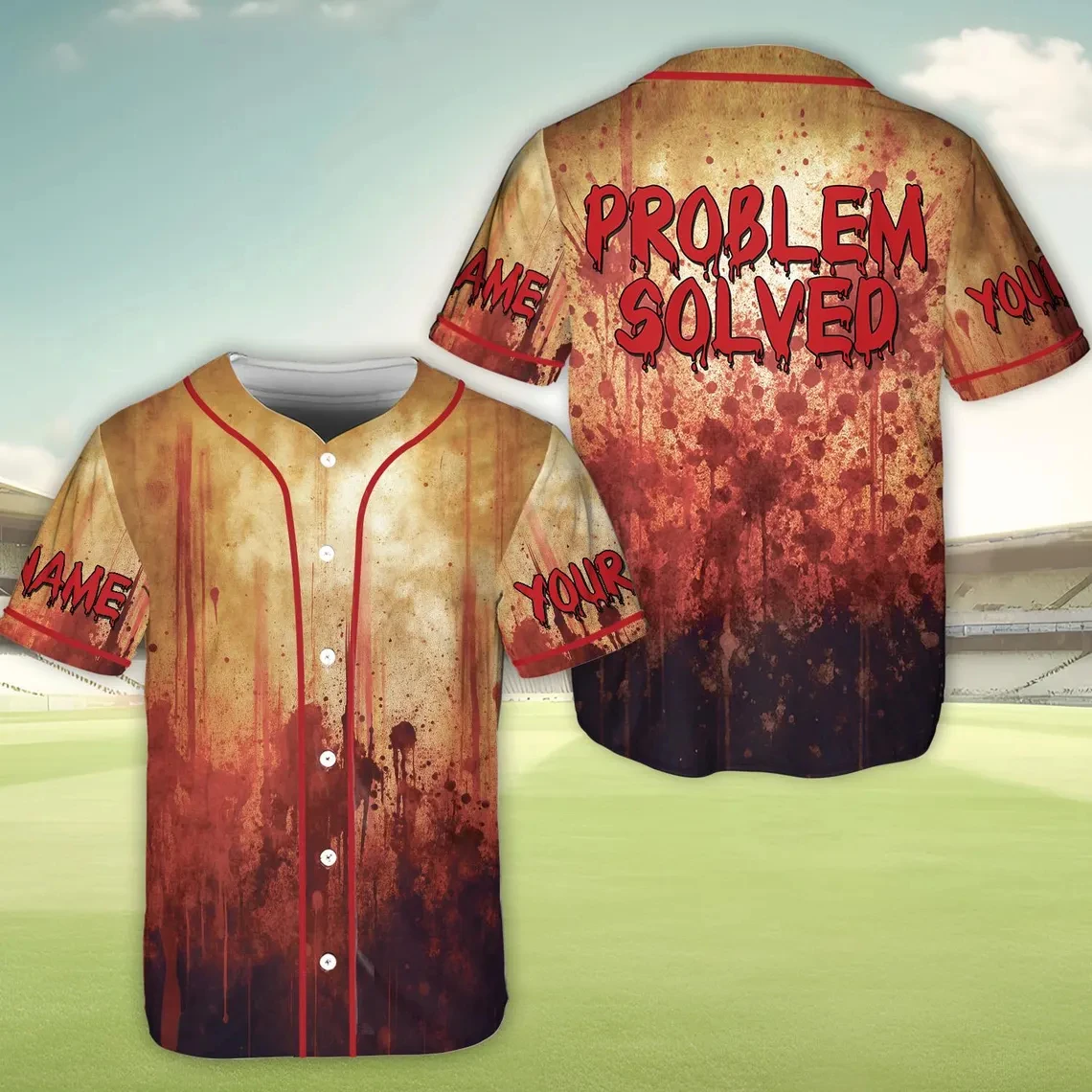 Custom Blood Print Baseball Shirt Personalized Custom Name Number Quick Drying Polyester Jersey Great For Team Baseball Jersey
Custom Blood Print Baseball Shirt Personalized Custom Name Number Quick Drying Polyester Jersey Great For Team Baseball Jersey
