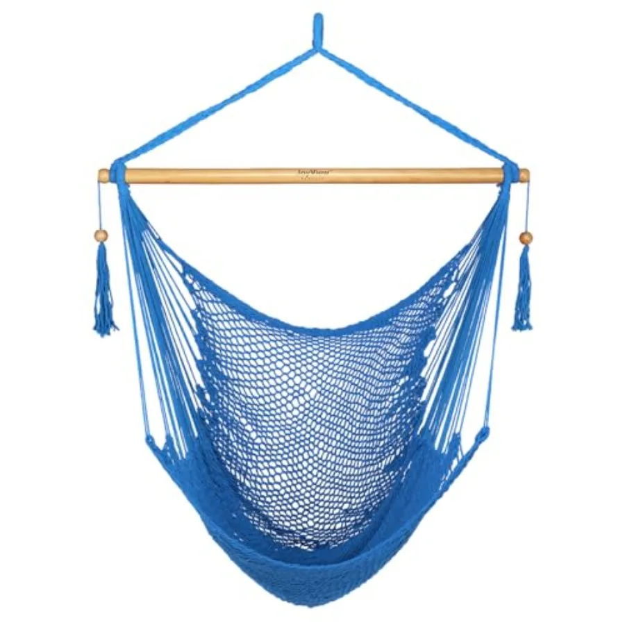 JoyView Hammock Chair with Spreader Bar Caribbean Hammock Swing Chair 300 LBS Weight Capacity XL Rope Hanging Chair for Outdoor
JoyView Hammock Chair with Spreader Bar Caribbean Hammock Swing Chair 300 LBS Weight Capacity XL Rope Hanging Chair for Outdoor