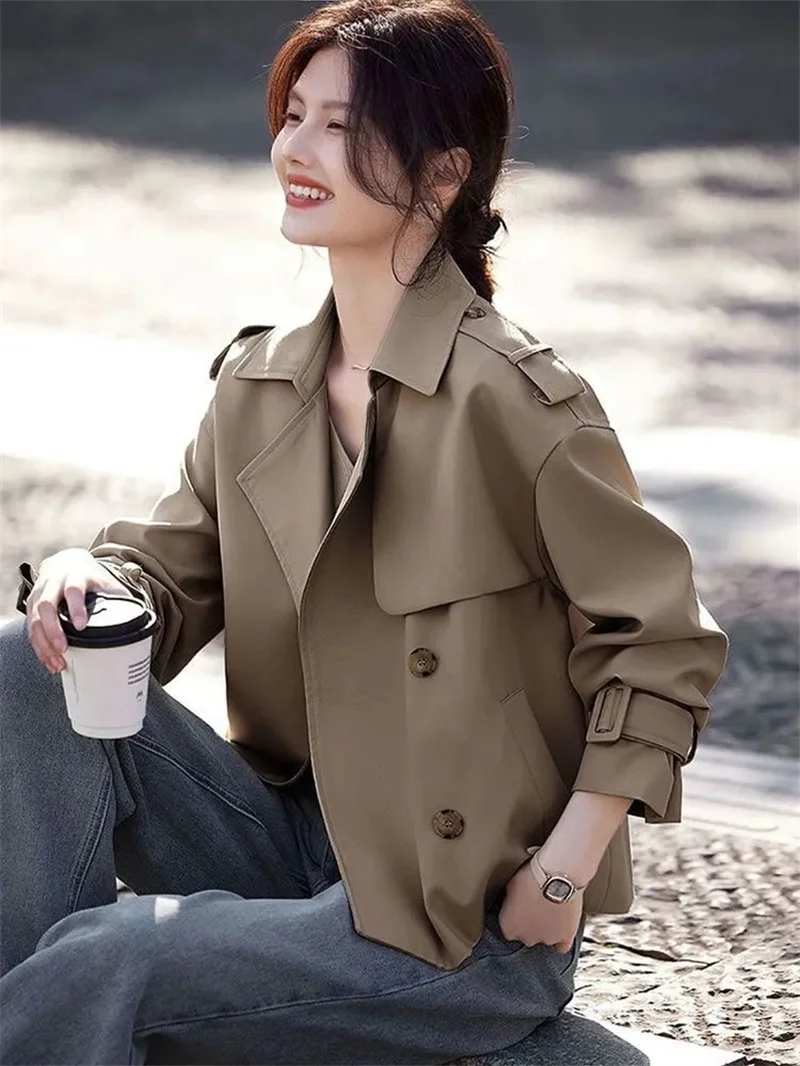 High End Suit Jacket For Petite Women 2025 Spring And Autumn New Casual Top Temperament Thin Windbreaker
High End Suit Jacket For Petite Women 2025 Spring And Autumn New Casual Top Temperament Thin Windbreaker
