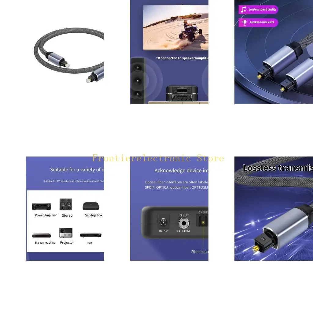 G8DB SPDIF Optical Cable Male to Male Braided Nylon Cord Enhances Auditory Soundbars Game Consoles and Home Theaters
G8DB SPDIF Optical Cable Male to Male Braided Nylon Cord Enhances Auditory Soundbars Game Consoles and Home Theaters