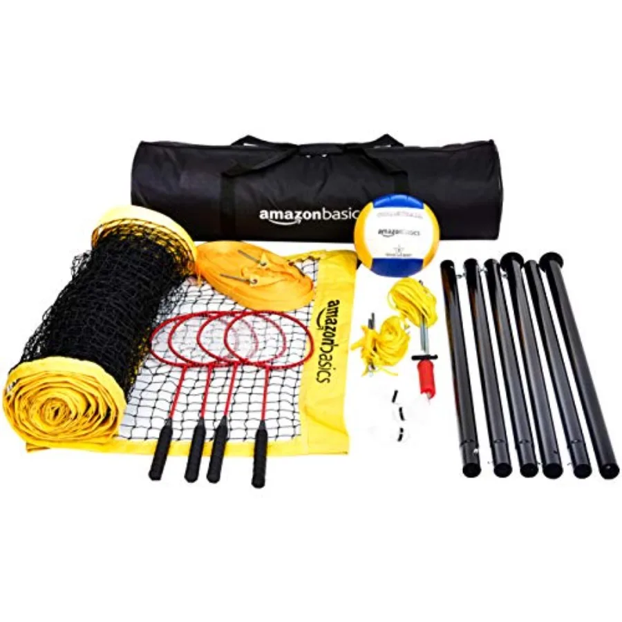 Portable Outdoor Volleyball and Badminton Combo Set with Sturdy Poles and Storage Bag
Portable Outdoor Volleyball and Badminton Combo Set with Sturdy Poles and Storage Bag