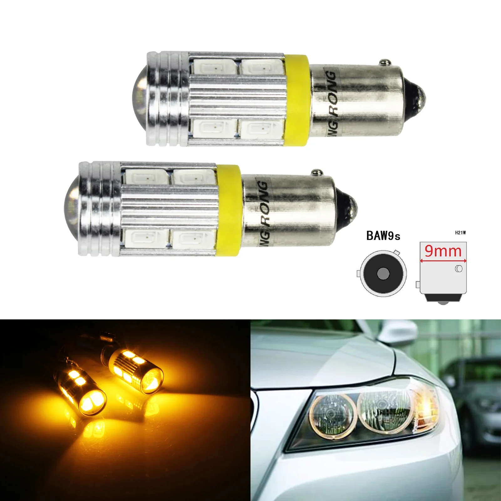 ANGRONG HY21W BAW9s 10 SMD 5630 Светодиодная лампа Боковой индикатор указателя поворота Свет заднего хода Янтарный
ANGRONG HY21W BAW9s 10 SMD 5630 Светодиодная лампа Боковой индикатор указателя поворота Свет заднего хода Янтарный