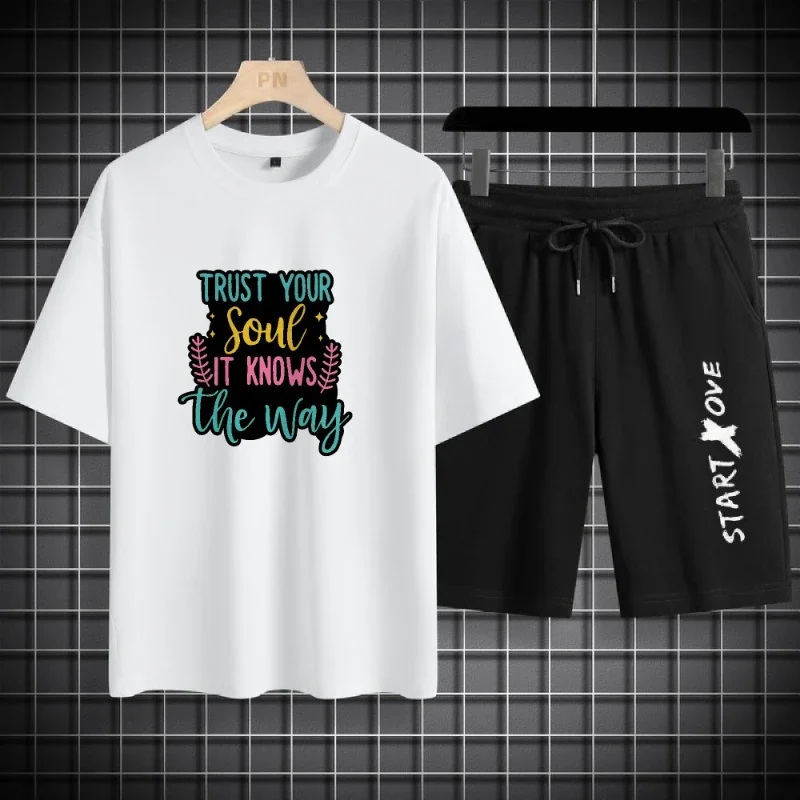 Летняя повседневная мужская футболка, тонкая спортивная одежда + шорты, комплект из двух предметов, эластичный мягкий комплект летней одежды, модный спортивный комплект с коротким рукавом
Летняя повседневная мужская футболка, тонкая спортивная одежда + шорты, комплект из двух предметов, эластичный мягкий комплект летней одежды, модный спортивный комплект с коротким рукавом