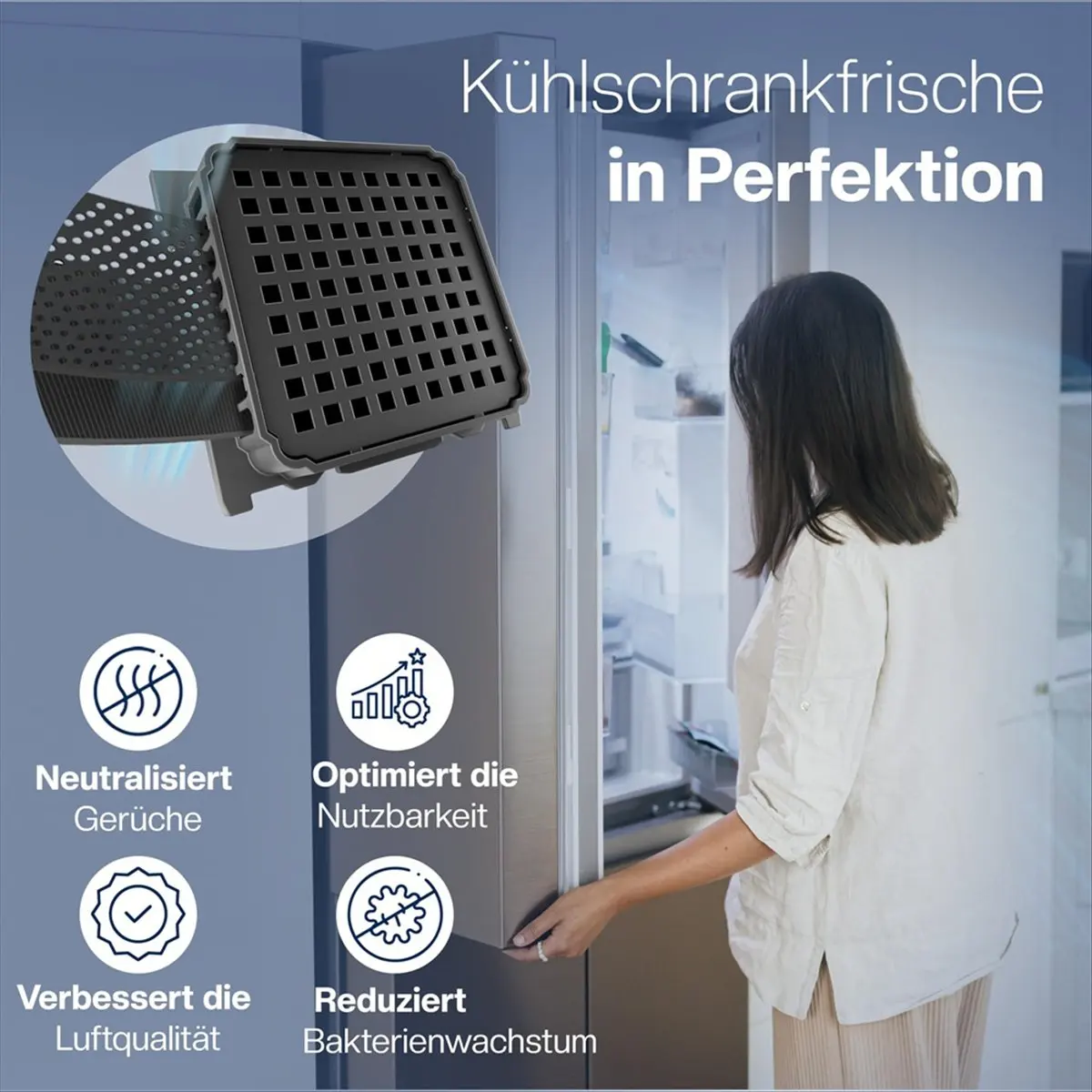 * Фильтр ESTR для холодильника Liebherr Fresh Air — заменяет 7440021-00 9096989, 988246001, 988246000, 9882429
* Фильтр ESTR для холодильника Liebherr Fresh Air — заменяет 7440021-00 9096989, 988246001, 988246000, 9882429