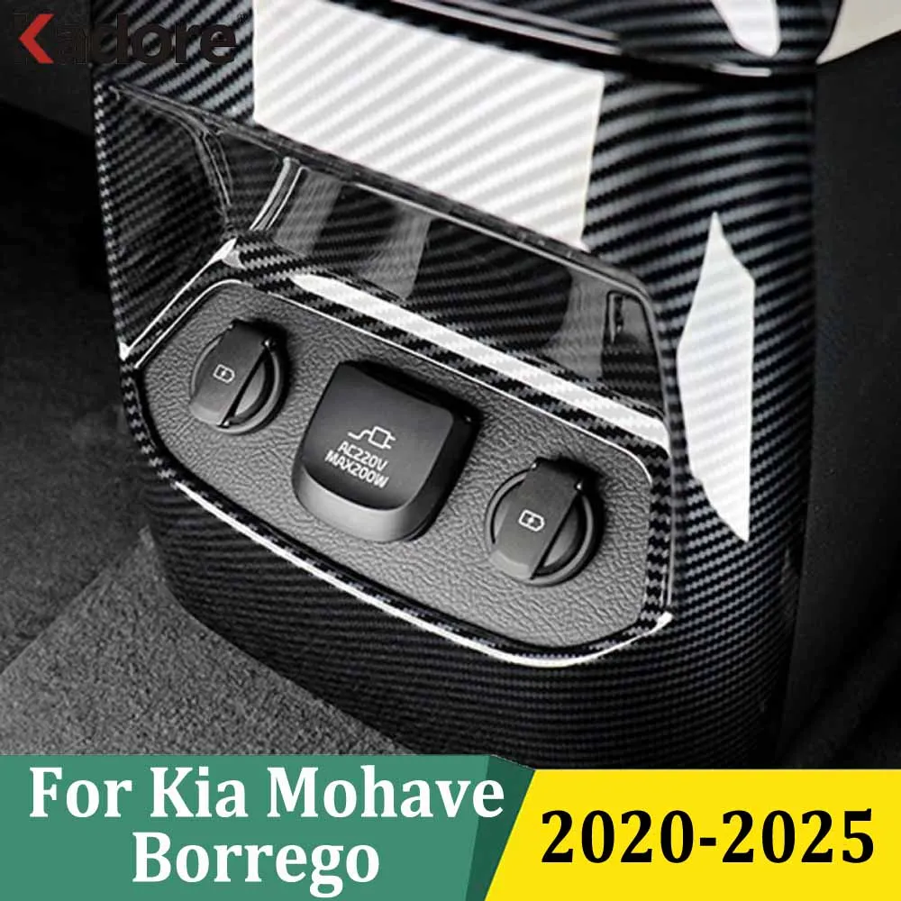 For KIA Mohave Borrego 2020-2025 ABS Carbon Fiber Rear Air Conditional Outlet Vent Cover Trim Styling Interior Car Accessories
For KIA Mohave Borrego 2020-2025 ABS Carbon Fiber Rear Air Conditional Outlet Vent Cover Trim Styling Interior Car Accessories