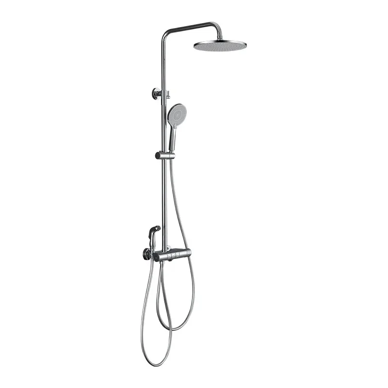 Pressurized rain shower, bathroom with spray gun, household toilet, wall-mounted shower set
Pressurized rain shower, bathroom with spray gun, household toilet, wall-mounted shower set