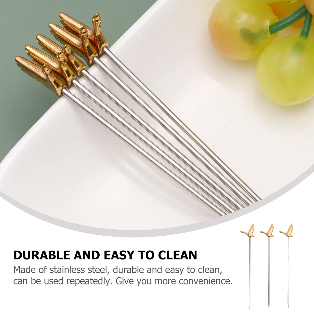 3Pcs Stainless Steel Food Picks Metal Cocktail Picks Creative Fruit Forks Dessert Cake Sticks Party Snack Accessories
3Pcs Stainless Steel Food Picks Metal Cocktail Picks Creative Fruit Forks Dessert Cake Sticks Party Snack Accessories