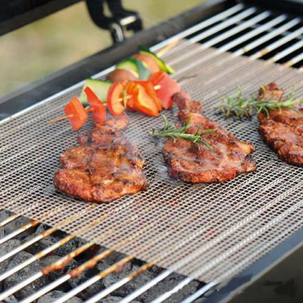 4pcs BBQ Mat Heavy Duty Reusable Washable Dishwasher Safe High Temp Resistant Grill Mesh Mats Barbecue Accessories
4pcs BBQ Mat Heavy Duty Reusable Washable Dishwasher Safe High Temp Resistant Grill Mesh Mats Barbecue Accessories