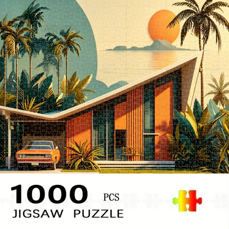 1000 Pcs Tropical Villa Sunset Puzzle Home Decor Adults Puzzle Games Family Fun Floor Puzzles Educational Toys for Kids
1000 Pcs Tropical Villa Sunset Puzzle Home Decor Adults Puzzle Games Family Fun Floor Puzzles Educational Toys for Kids