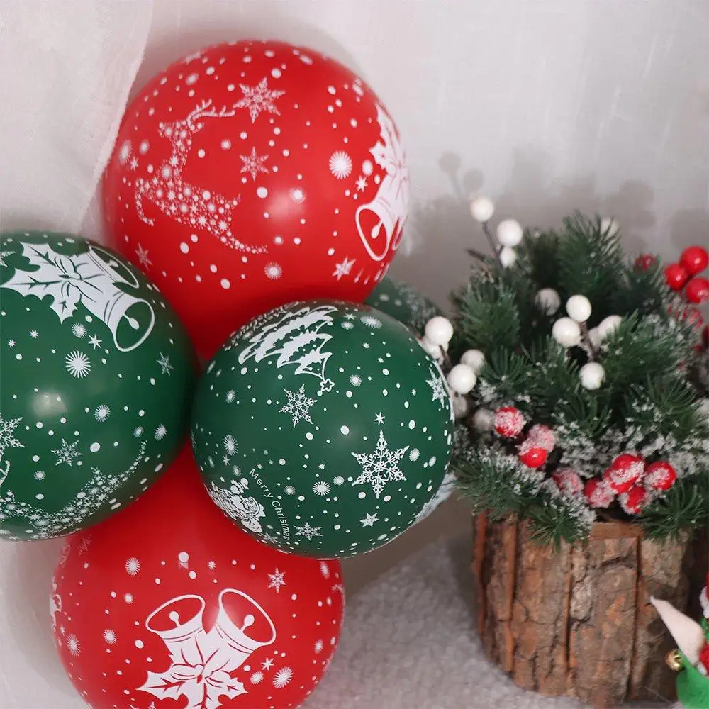 100pcs Decorative Christmas Red Green Balloon Latex 10inch Christmas Print Latex Balloons Christmas Tree/Snowflake Thickened
100pcs Decorative Christmas Red Green Balloon Latex 10inch Christmas Print Latex Balloons Christmas Tree/Snowflake Thickened