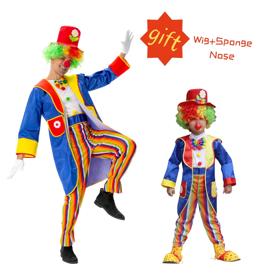 Parent-Child Funny Clown Tuxedo Costume for Cosplay Party
Parent-Child Funny Clown Tuxedo Costume for Cosplay Party