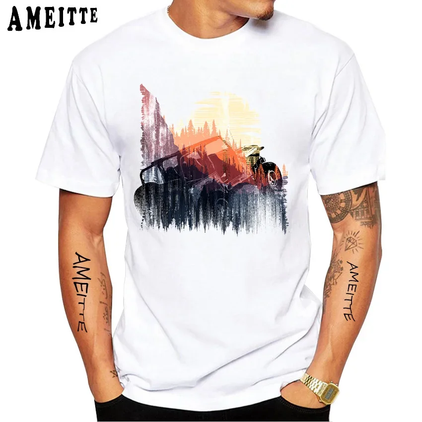 New Summer Men Short Sleeve Classic Offroad Car Print T-Shirt Drive The Classic Car Design Boy Casual Top White Tees
New Summer Men Short Sleeve Classic Offroad Car Print T-Shirt Drive The Classic Car Design Boy Casual Top White Tees