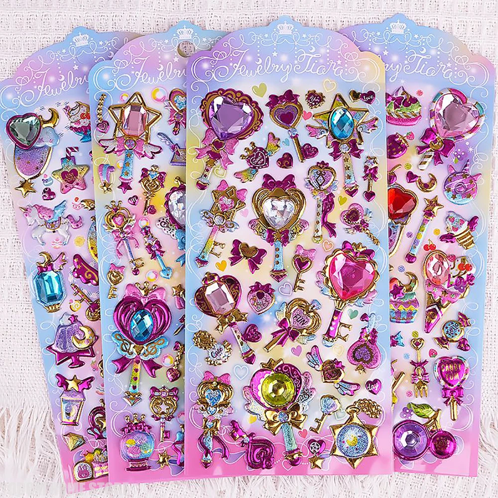 High-Quality Kawaii Magical Girl Stickers 8 Pcs Random Magic Wand Princess Design, Perfect for Scrapbook & DIY Craft Projects
High-Quality Kawaii Magical Girl Stickers 8 Pcs Random Magic Wand Princess Design, Perfect for Scrapbook & DIY Craft Projects