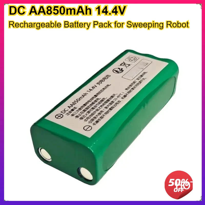DC AA850 мАч 850 мАч 14,4 В аккумуляторная батарея для подметального робота Bateria
DC AA850 мАч 850 мАч 14,4 В аккумуляторная батарея для подметального робота Bateria