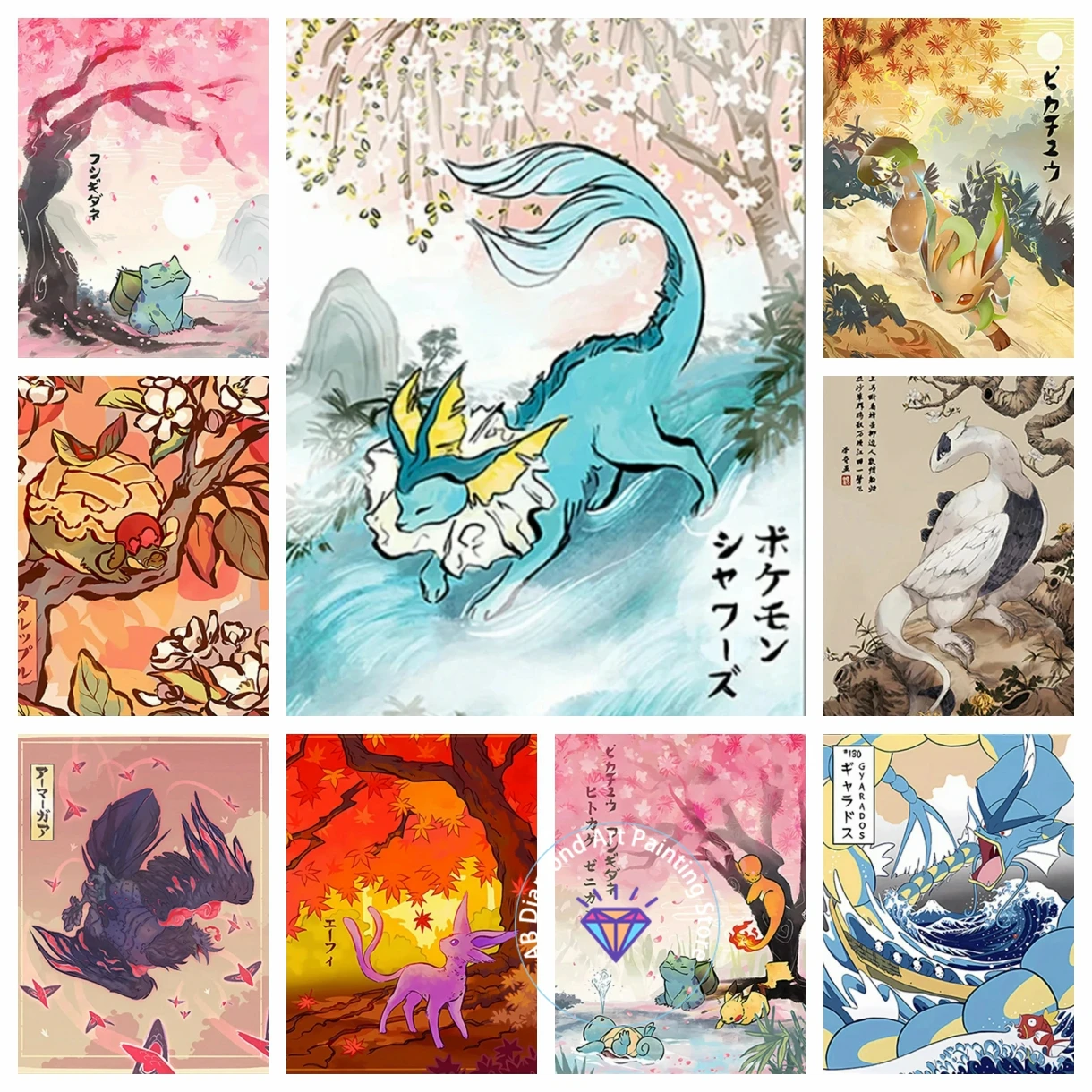Pokemon Cartoon Rayquaza Pikachu Gengar Charizard Anime Figure Mosaic Embroidery AB Diamond Painting Cross Stitch Kit 5D DIY Art
Pokemon Cartoon Rayquaza Pikachu Gengar Charizard Anime Figure Mosaic Embroidery AB Diamond Painting Cross Stitch Kit 5D DIY Art