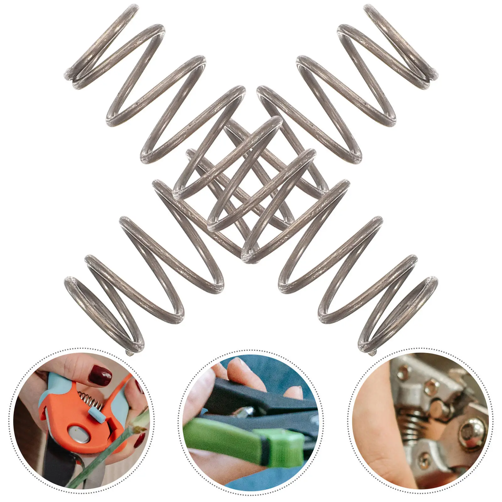 10 шт. сменных пружин для секаторов, сверхпрочные, из нержавеющей стали, прецизионные пружины для секаторов для обрезки деревьев и цветов
10 шт. сменных пружин для секаторов, сверхпрочные, из нержавеющей стали, прецизионные пружины для секаторов для обрезки деревьев и цветов