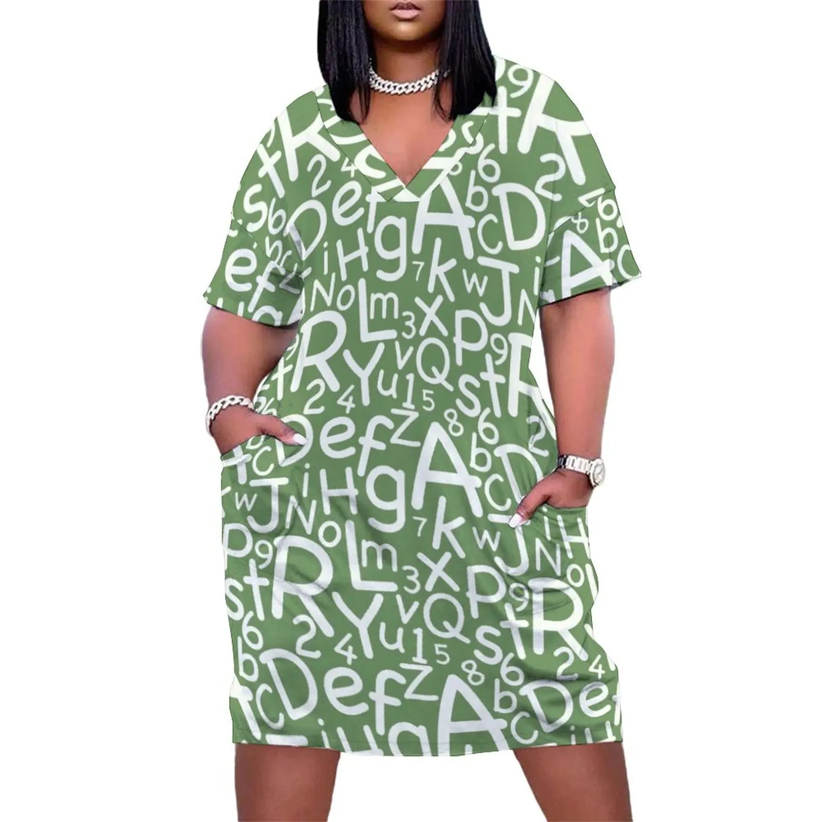 Letters and Numbers for the teachers! Loose Pocket Dress elegant dresses plus sizes Cocktail of dresses
Letters and Numbers for the teachers! Loose Pocket Dress elegant dresses plus sizes Cocktail of dresses