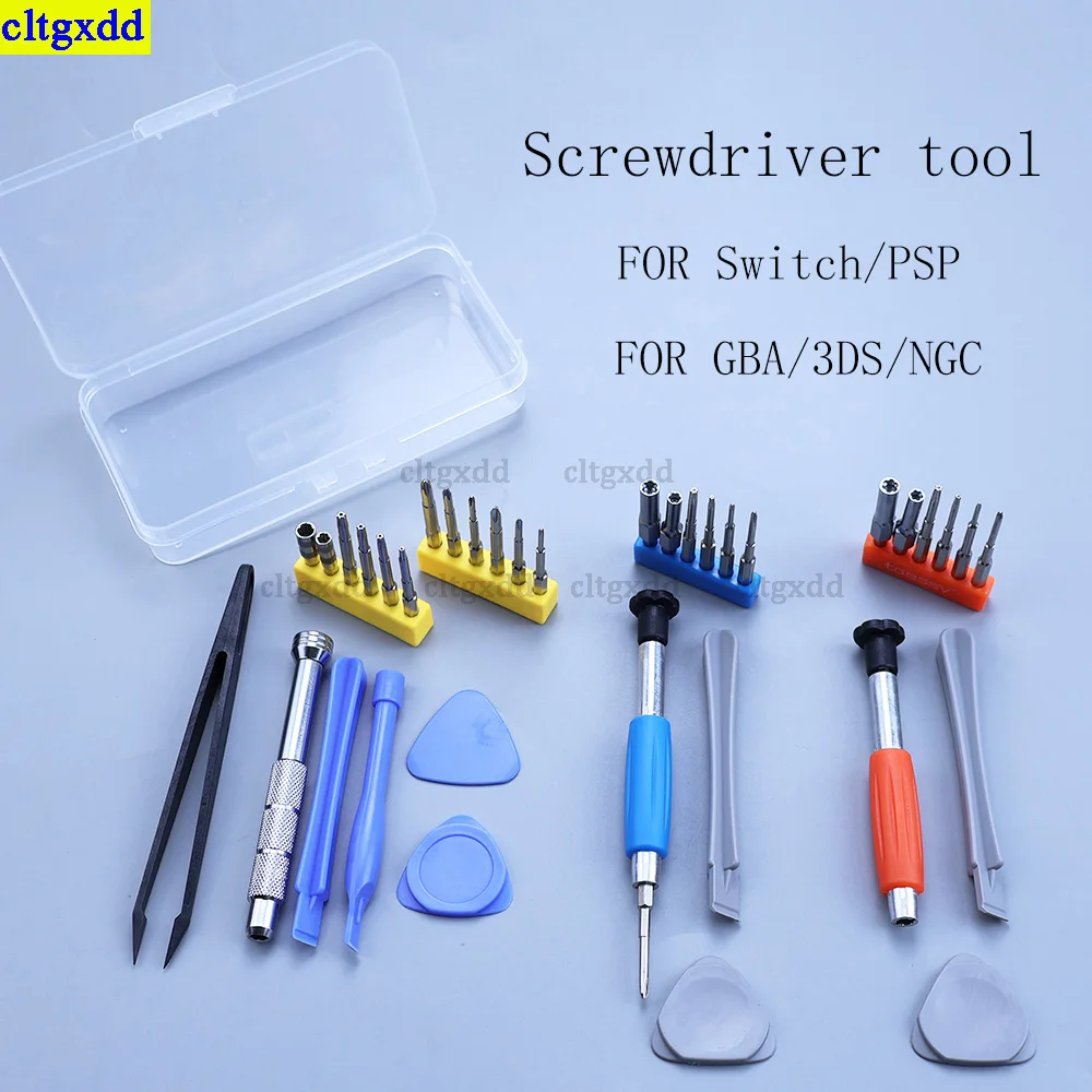 cltgxdd 1 set screwdriver kit suitable FOR Switch GBA PS4 N64 NGC SNES 3DS PSP disassembly and opening tool repair kit
cltgxdd 1 set screwdriver kit suitable FOR Switch GBA PS4 N64 NGC SNES 3DS PSP disassembly and opening tool repair kit