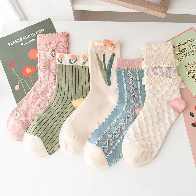 New Women Socks Korean Style Flower Trend Casual Cotton Socks Girls Frilly Ruffle Cute Sweet Breathable Kawaii Crew Socks Girls
New Women Socks Korean Style Flower Trend Casual Cotton Socks Girls Frilly Ruffle Cute Sweet Breathable Kawaii Crew Socks Girls