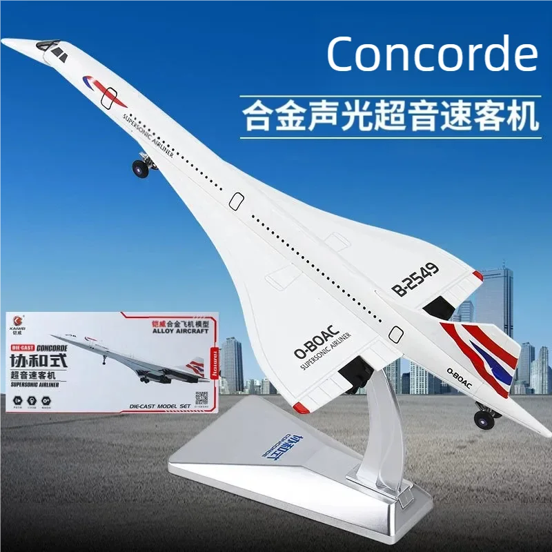 Alloy Concorde Supersonic Medium Range Transport Airplane Model Metal Passenger Civil Aircraft Model Sound Light Toys Gift
Alloy Concorde Supersonic Medium Range Transport Airplane Model Metal Passenger Civil Aircraft Model Sound Light Toys Gift