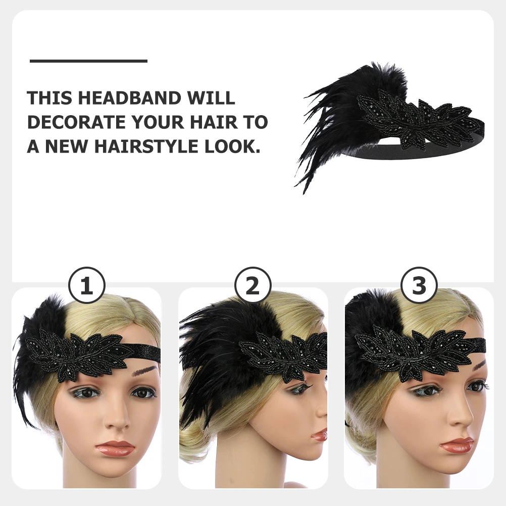 Elastic 1920S Flapper Headband Party Hair Band For Women Wedding Costume Accessories Retro Banquet Wear
Elastic 1920S Flapper Headband Party Hair Band For Women Wedding Costume Accessories Retro Banquet Wear