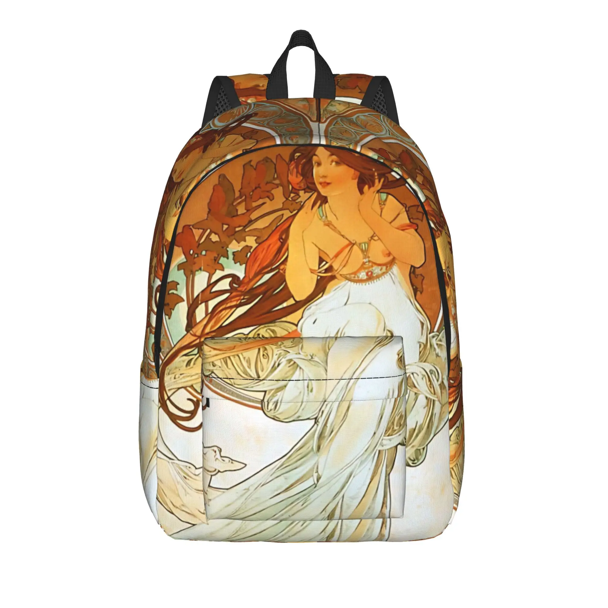 Alphonse Mucha Zodiac Art Nouveau Backpack Student Unisex Large Backpacks Polyester Fashion School Bags Daily Design Rucksack
Alphonse Mucha Zodiac Art Nouveau Backpack Student Unisex Large Backpacks Polyester Fashion School Bags Daily Design Rucksack