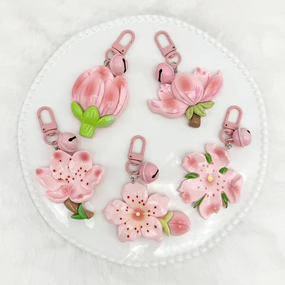Lovely Resin Peach Flower Keychain Tulip Lotus Peach Blossom Pendant Sweet Bag Hanging Car Key Ring Key Decor
Lovely Resin Peach Flower Keychain Tulip Lotus Peach Blossom Pendant Sweet Bag Hanging Car Key Ring Key Decor