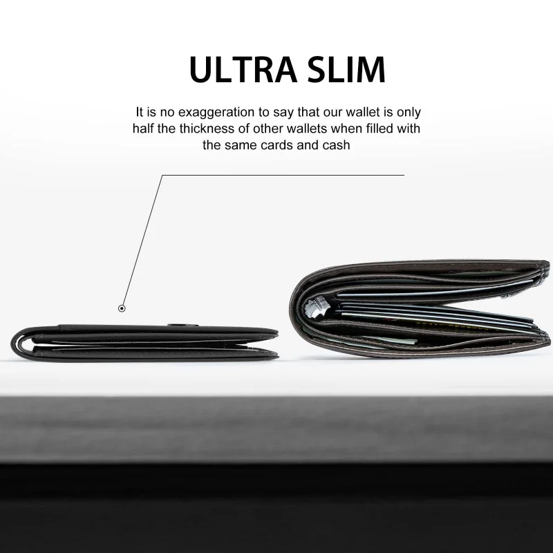 Мужской ультратонкий RFID-кошелек из углеродного волокна, двойной складной минималистичный чехол для карт с держателем доллара США
Мужской ультратонкий RFID-кошелек из углеродного волокна, двойной складной минималистичный чехол для карт с держателем доллара США