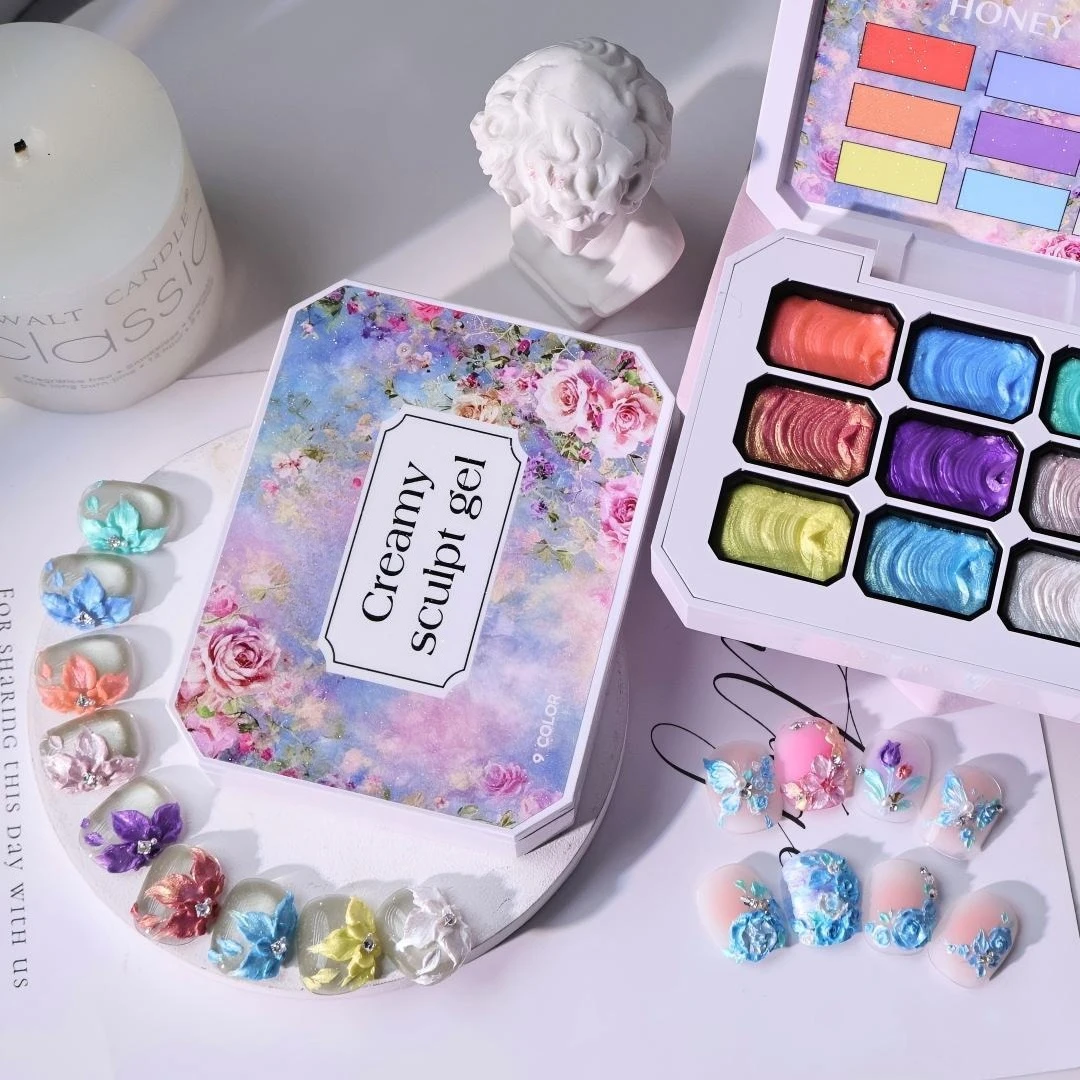Solid Pearlescent Painting Nail Gel Polish For 3D Sculpting Creative Texture Floral Designs UV LED Relief Gel Nail Art Decor
Solid Pearlescent Painting Nail Gel Polish For 3D Sculpting Creative Texture Floral Designs UV LED Relief Gel Nail Art Decor