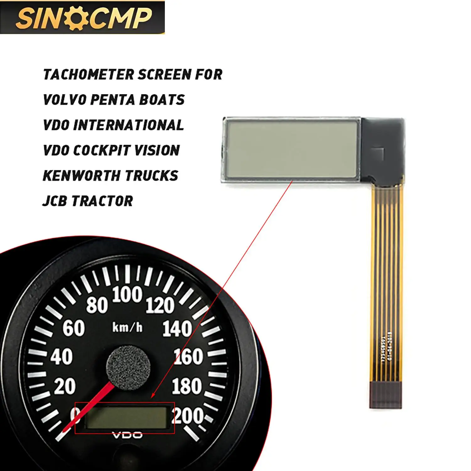 LCD Screen VDO Tachometer For Kenworth Truck JCB Volvo Penta Boat Yanmar Marine Hour Meter Display Gauges Dash Panels 1Pc
LCD Screen VDO Tachometer For Kenworth Truck JCB Volvo Penta Boat Yanmar Marine Hour Meter Display Gauges Dash Panels 1Pc