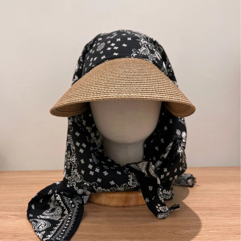 New Loose Large Brim Straw Hat Women's Foldable Headscarf Sunblock Hat
New Loose Large Brim Straw Hat Women's Foldable Headscarf Sunblock Hat