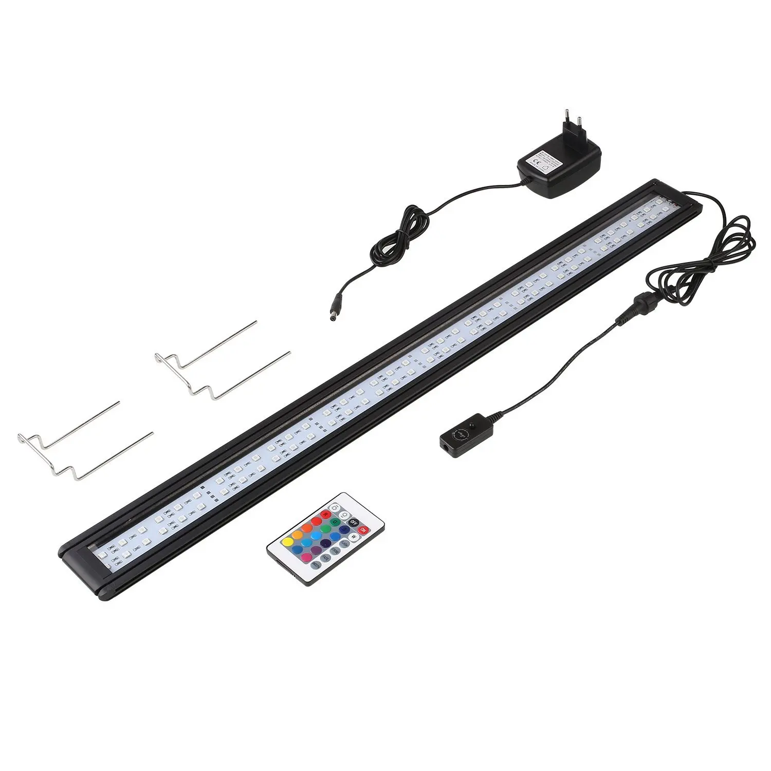 Aquarium Light RGB Multi-color Led Lights for 28.3-34 Inch Fish Tank Extendable Light 72LED 12W + IR Remote Controller
Aquarium Light RGB Multi-color Led Lights for 28.3-34 Inch Fish Tank Extendable Light 72LED 12W + IR Remote Controller
