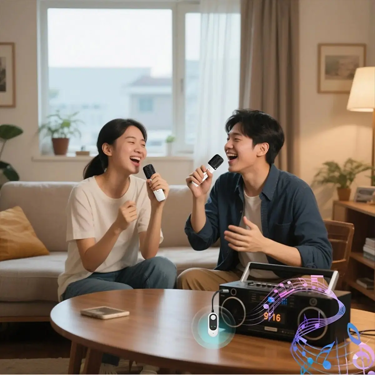 Караоке-компаньон Bluetooth 5,3 беспроводные динамические микрофоны RGB красочный свет стереомикшер портативный инструмент для пения
Караоке-компаньон Bluetooth 5,3 беспроводные динамические микрофоны RGB красочный свет стереомикшер портативный инструмент для пения