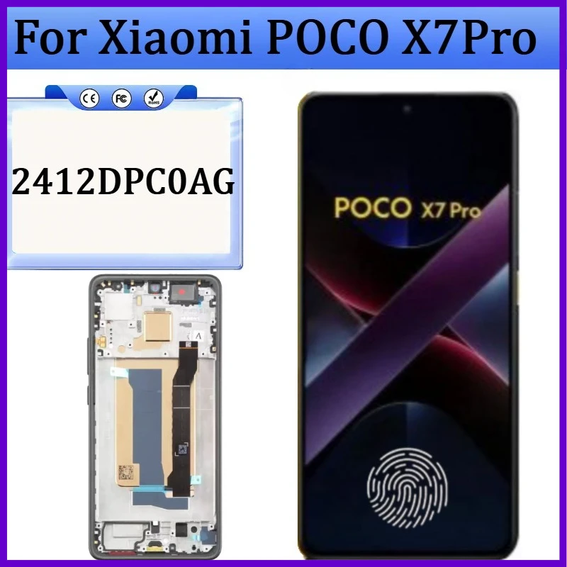 НОВЫЙ OLED/AMOLED дисплей 2412DPC0AG для Xiaomi POCO X7 Pro с тачскрином и рамкой, замена экрана
НОВЫЙ OLED/AMOLED дисплей 2412DPC0AG для Xiaomi POCO X7 Pro с тачскрином и рамкой, замена экрана